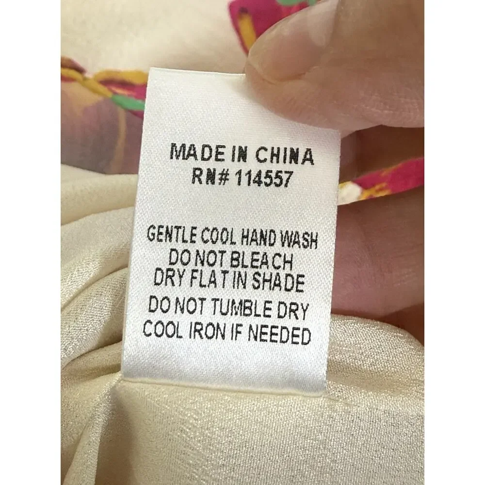 THML Tiered Halter Dress Womens Sz S Floral Summer Flowy Lined Anthropologie - Picture 7 of 10